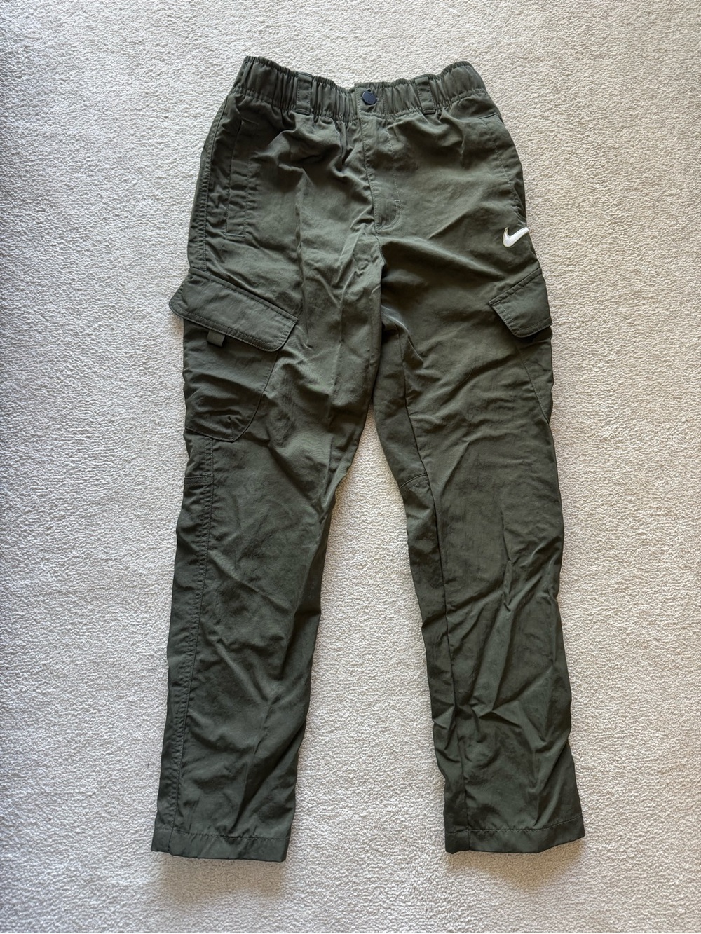 Nike Olive Green Woven Jogger Cargo Pants